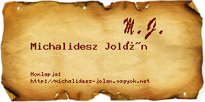 Michalidesz Jolán névjegykártya